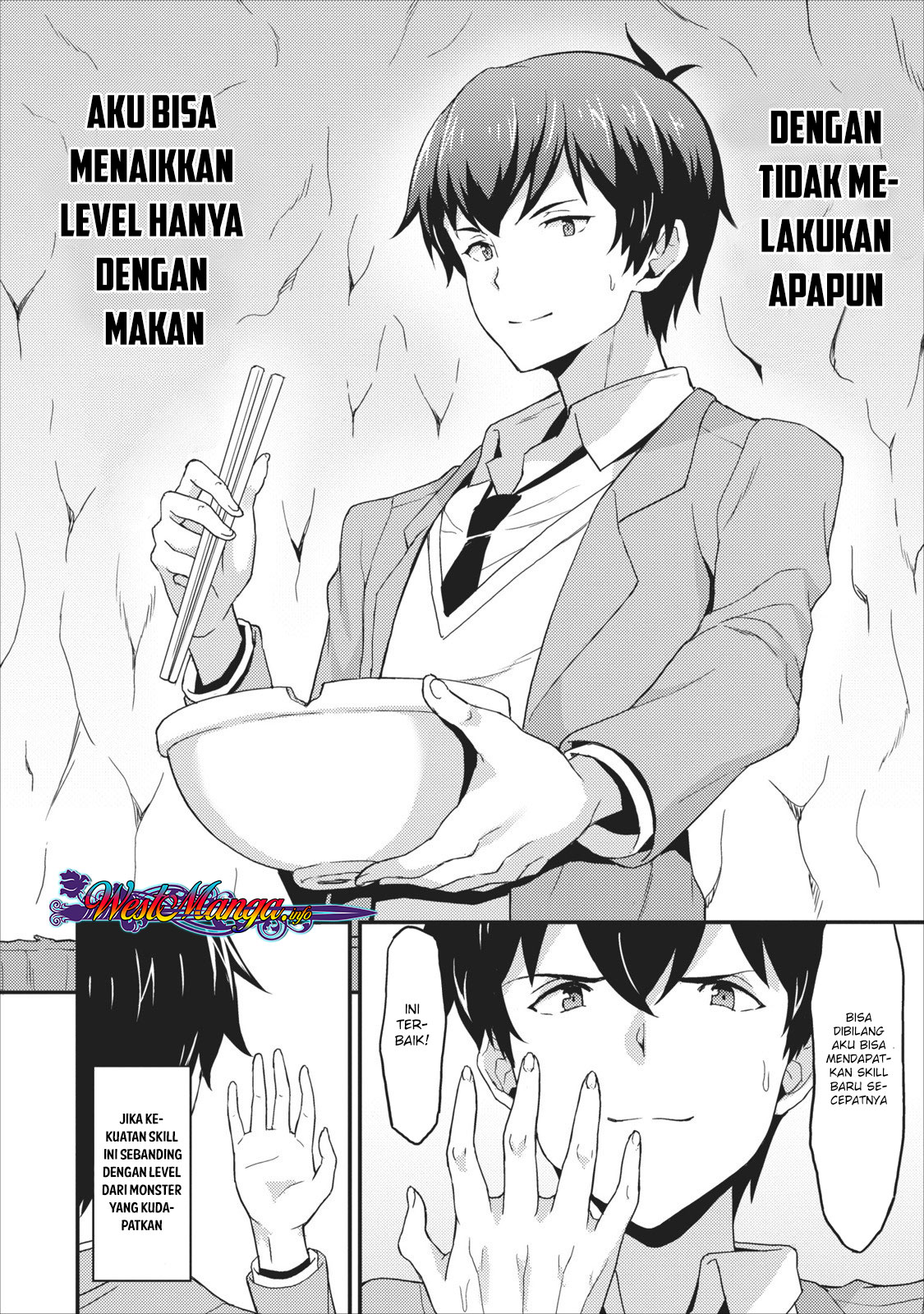 Taberu dake de Level-Up! Damegami to Issho ni Isekai Musou Chapter 1