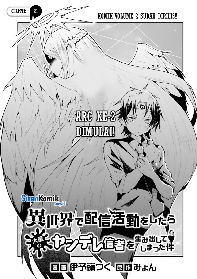 Isekai de Haishin Katsudou wo Shitara Tairyou no Yandere Shinja wo Umidashite Shimatta Ken Chapter 21