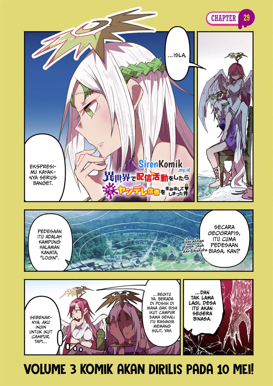 Isekai de Haishin Katsudou wo Shitara Tairyou no Yandere Shinja wo Umidashite Shimatta Ken Chapter 29