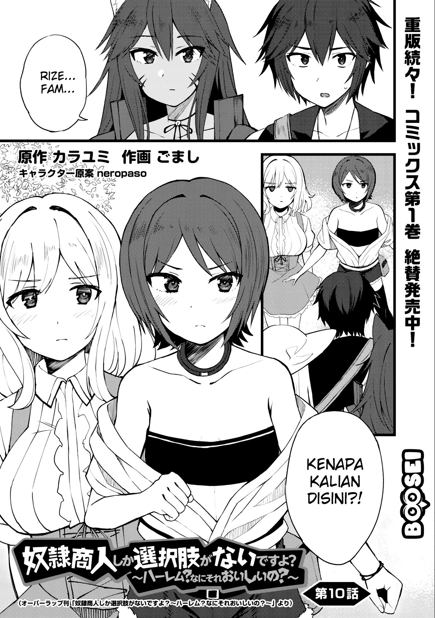 Dorei Shounin shika Sentakushi ga nai desu yo? ~Harem? Nani sore oishii no?~ Chapter 10