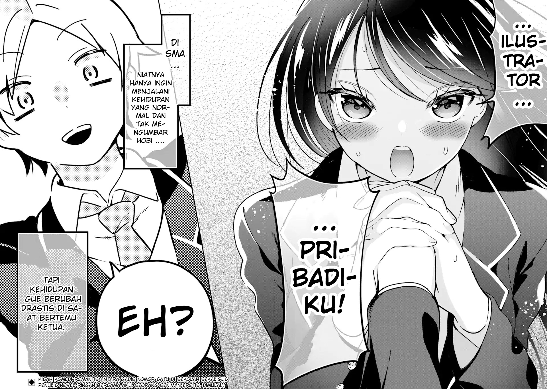 Gakuen 1 no Bishoujo wa XX Eshi no Ore ni Horete Iru!? Chapter 1.2