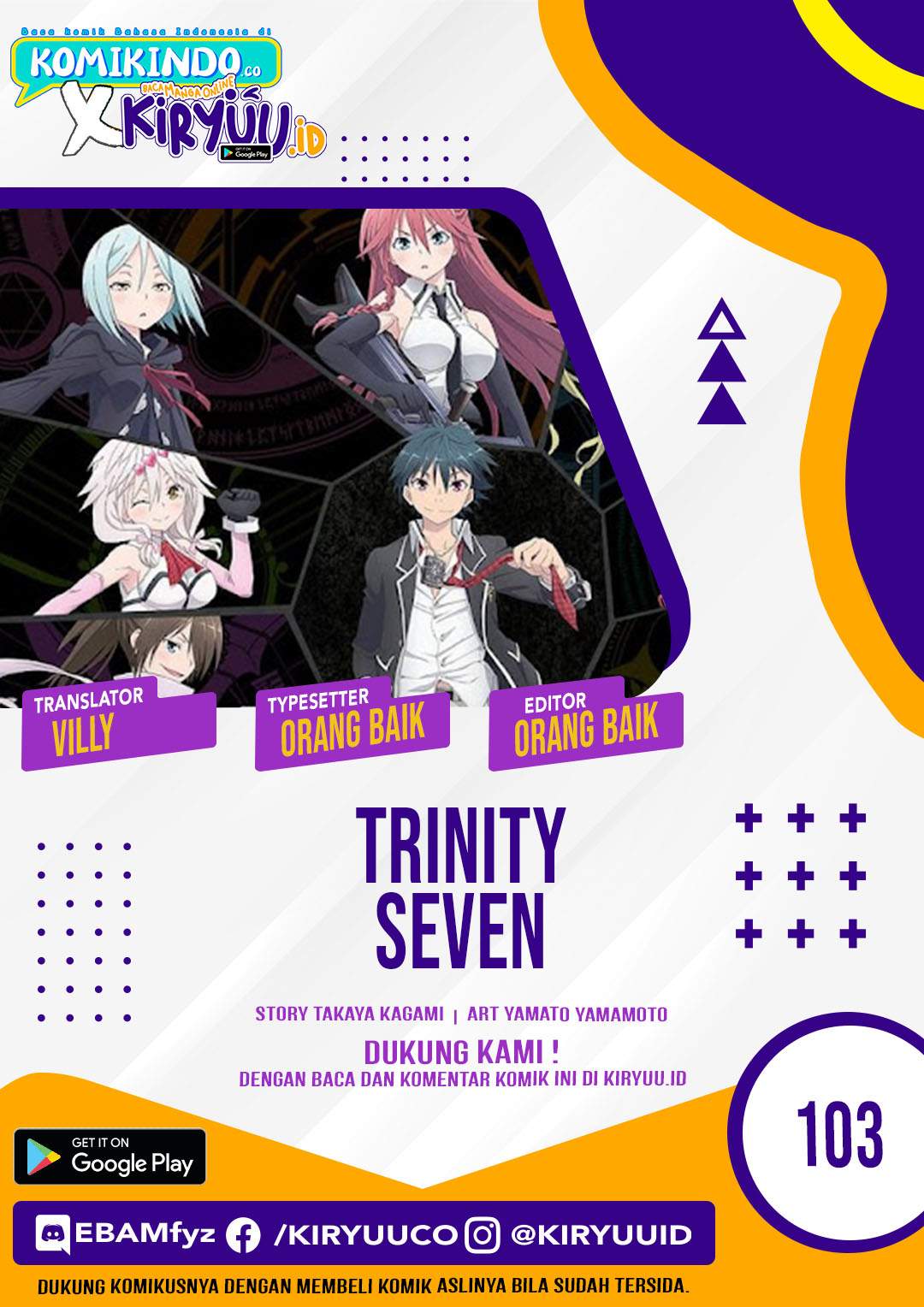 Trinity Seven Chapter 103