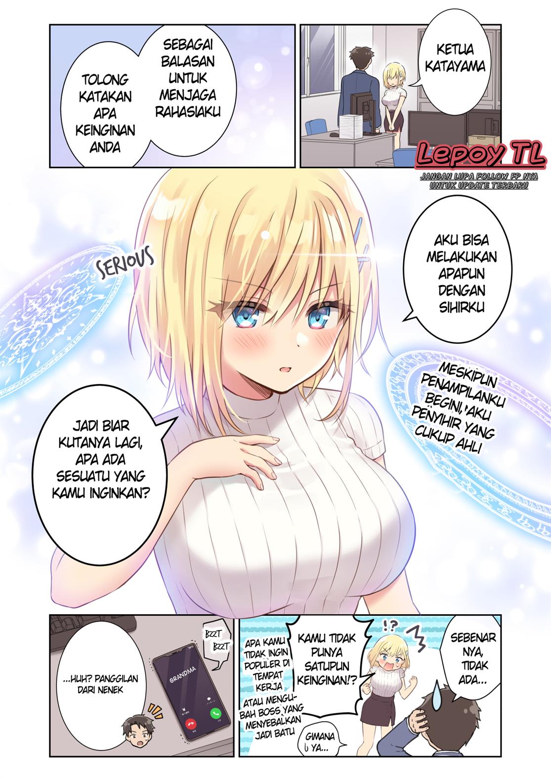 Kaisha no Kouhai ga Mahoutsukai datta Chapter 1-8