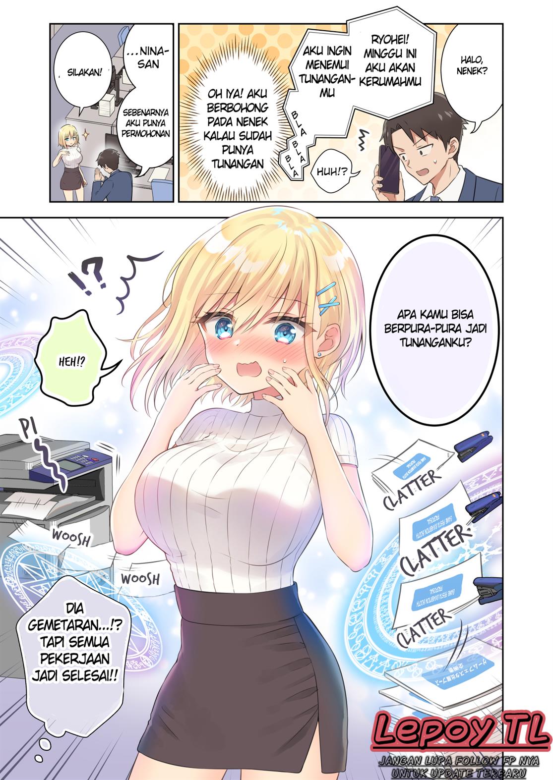 Kaisha no Kouhai ga Mahoutsukai datta Chapter 1-8