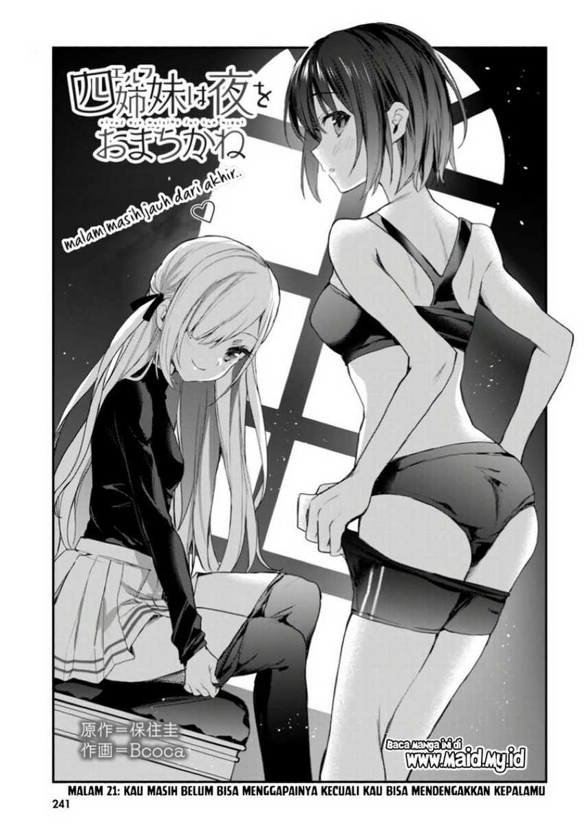 Yonshimai wa Yoru wo Omachikane Chapter 21