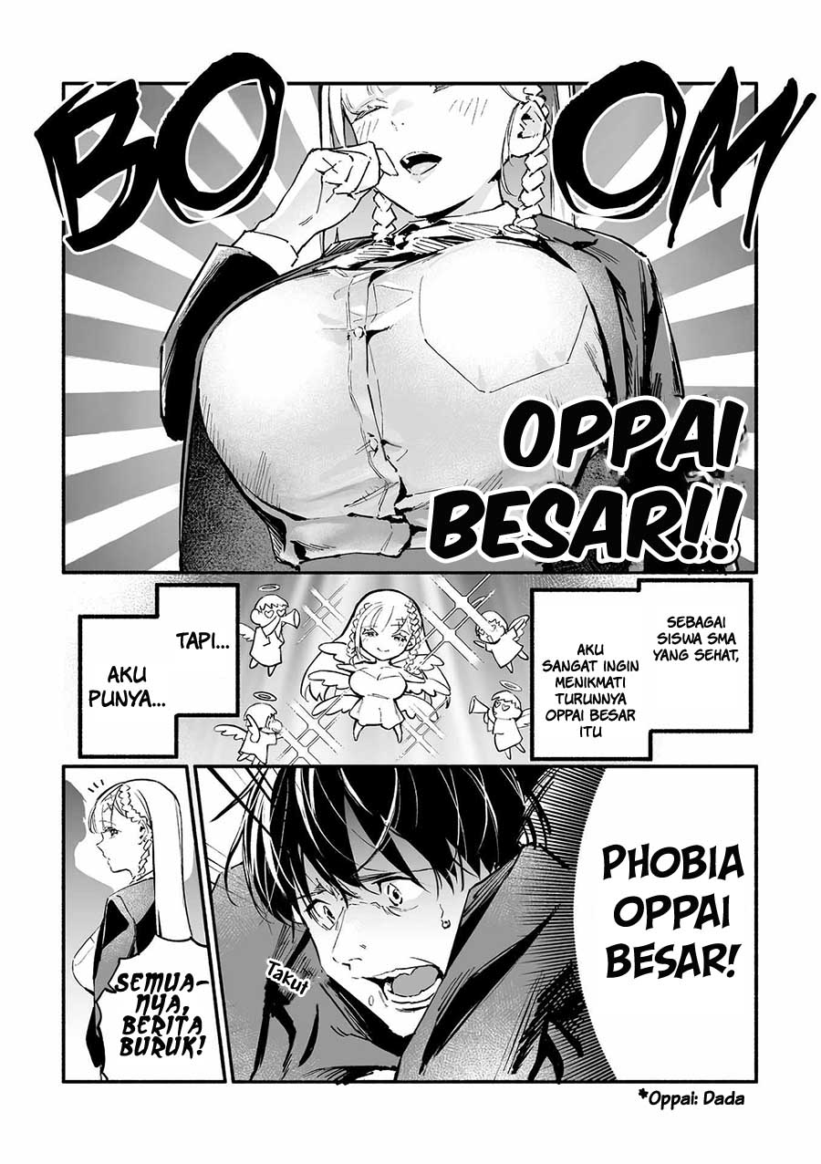 The Angelic Transfer Student and Mastophobia-kun Chapter 1