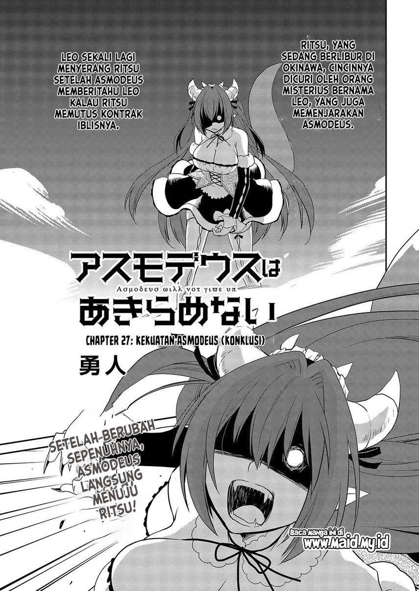 Asmodeus wa Akiramenai Chapter 27