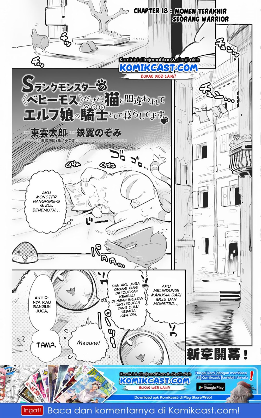 S-Rank Monster no Behemoth Dakedo, Neko to Machigawarete Erufu Musume no Kishi (Pet) Toshite Kurashitemasu Chapter 18