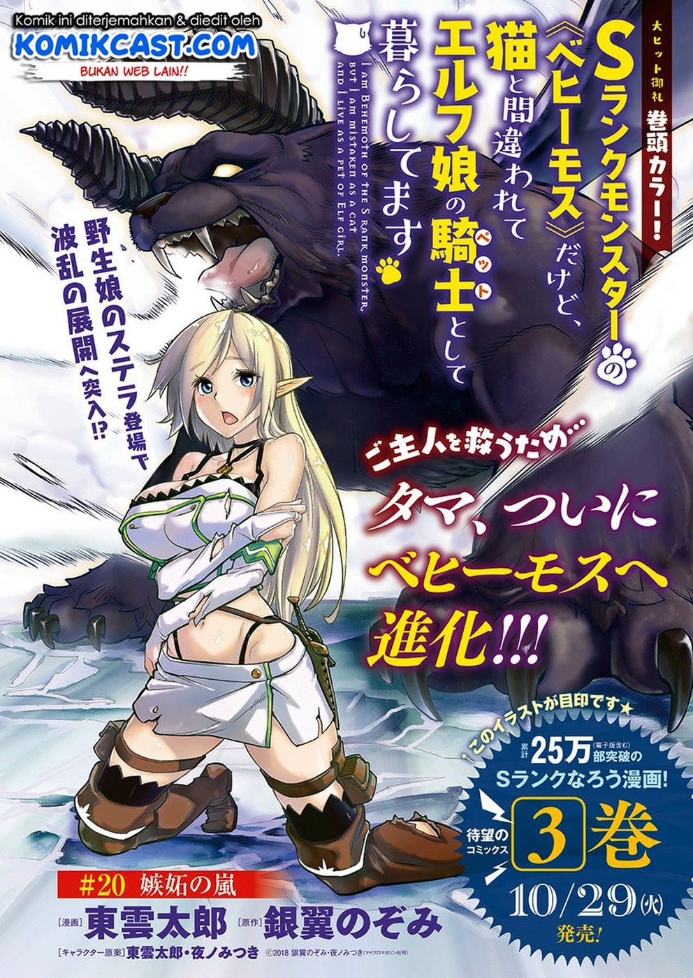 S-Rank Monster no Behemoth Dakedo, Neko to Machigawarete Erufu Musume no Kishi (Pet) Toshite Kurashitemasu Chapter 20