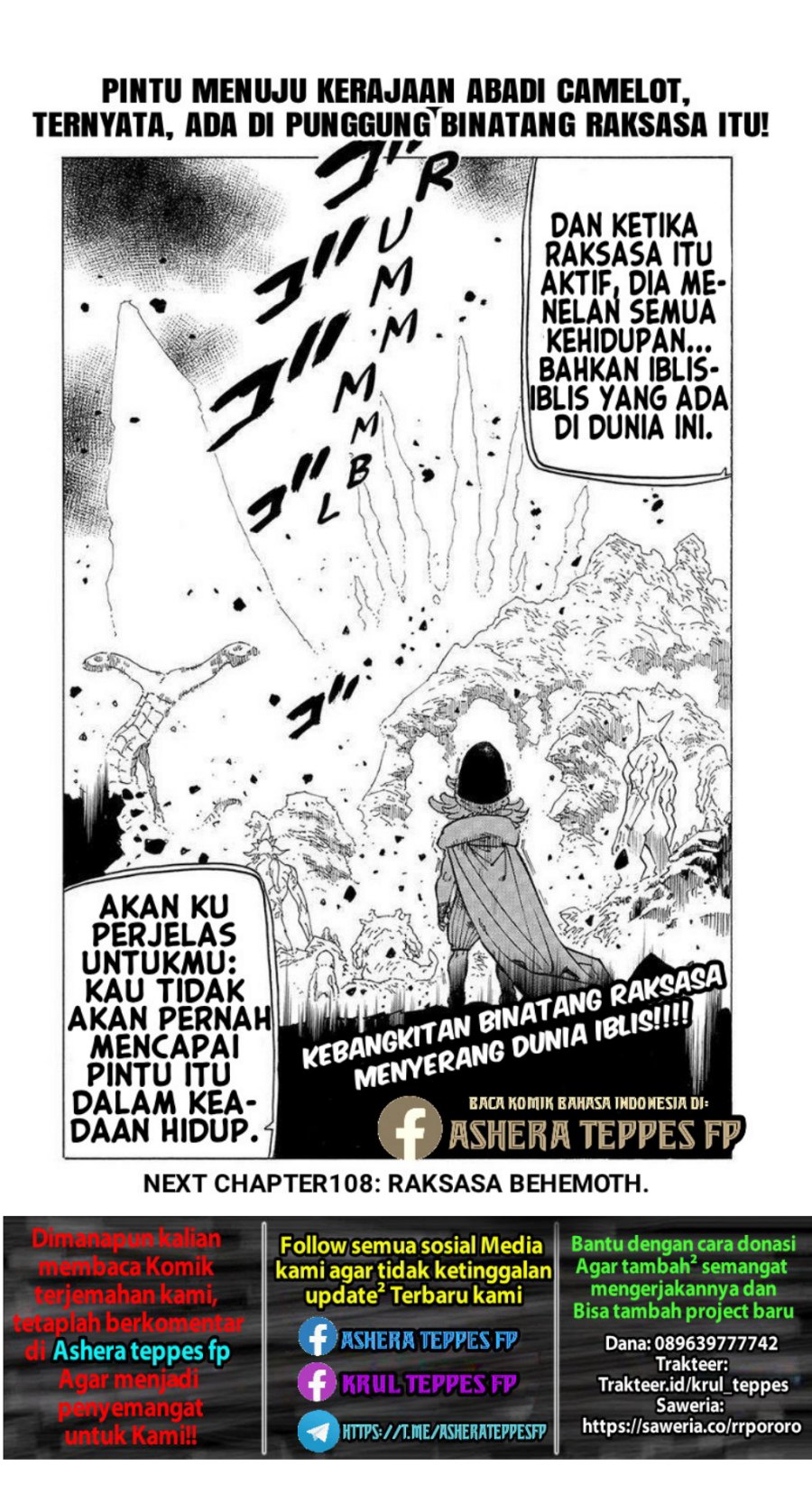 Mokushiroku no Yonkishi Chapter 107