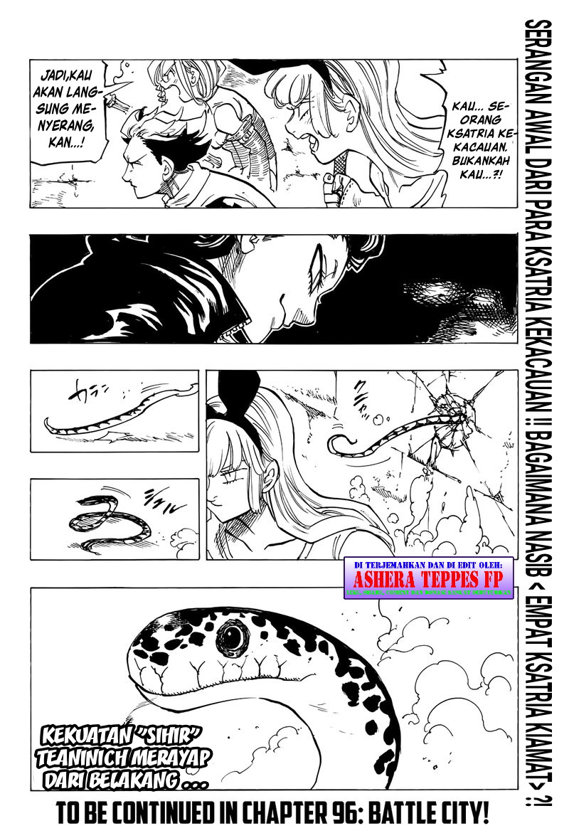 Mokushiroku no Yonkishi Chapter 95